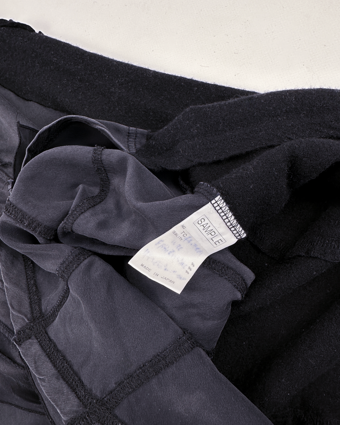 Tsumori Chisato Black Two-Texture SAMPLE Dress 2000's