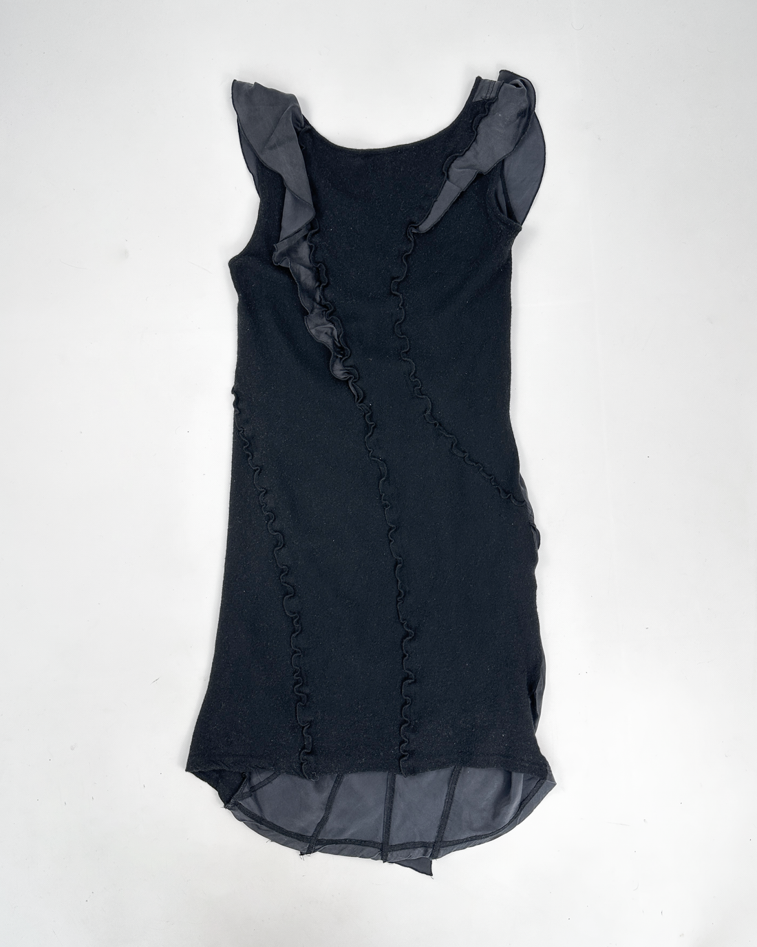 Tsumori Chisato Black Two-Texture SAMPLE Dress 2000's