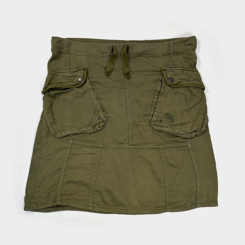 Diesel Green Cargo Adjustable Light Skirt 2000's