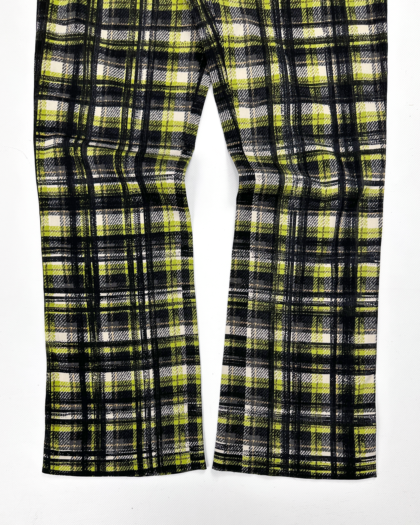Prada Checkered Print Flare Pants F/W 2015