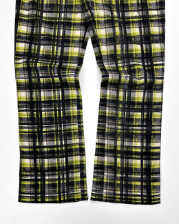Prada Checkered Print Flare Pants F/W 2015