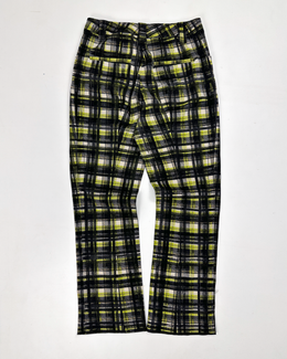 Prada Checkered Print Flare Pants F/W 2015