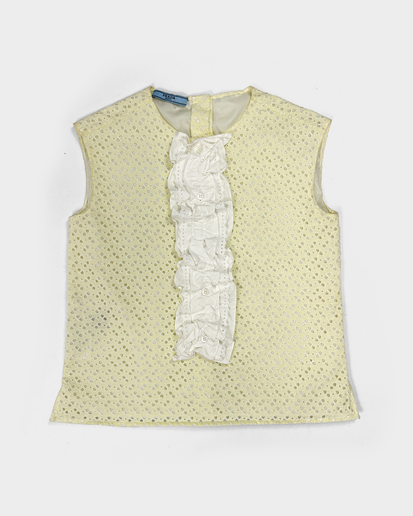 Prada Cotton 2-Layer Top S/S 2017