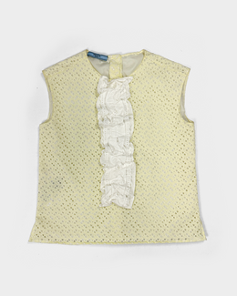 Prada Cotton 2-Layer Top S/S 2017