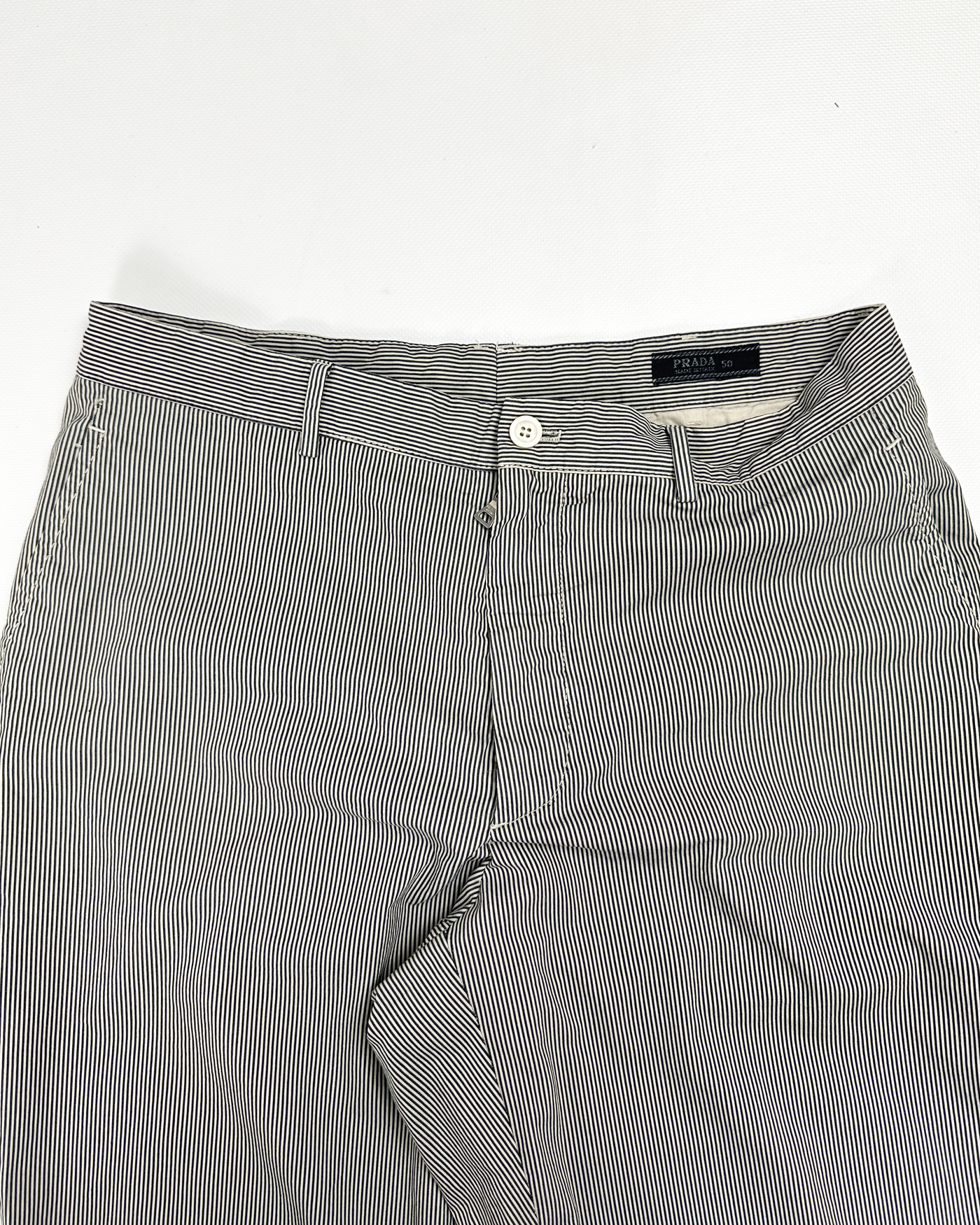Prada Light Cotton Striped Pants S/S 2005