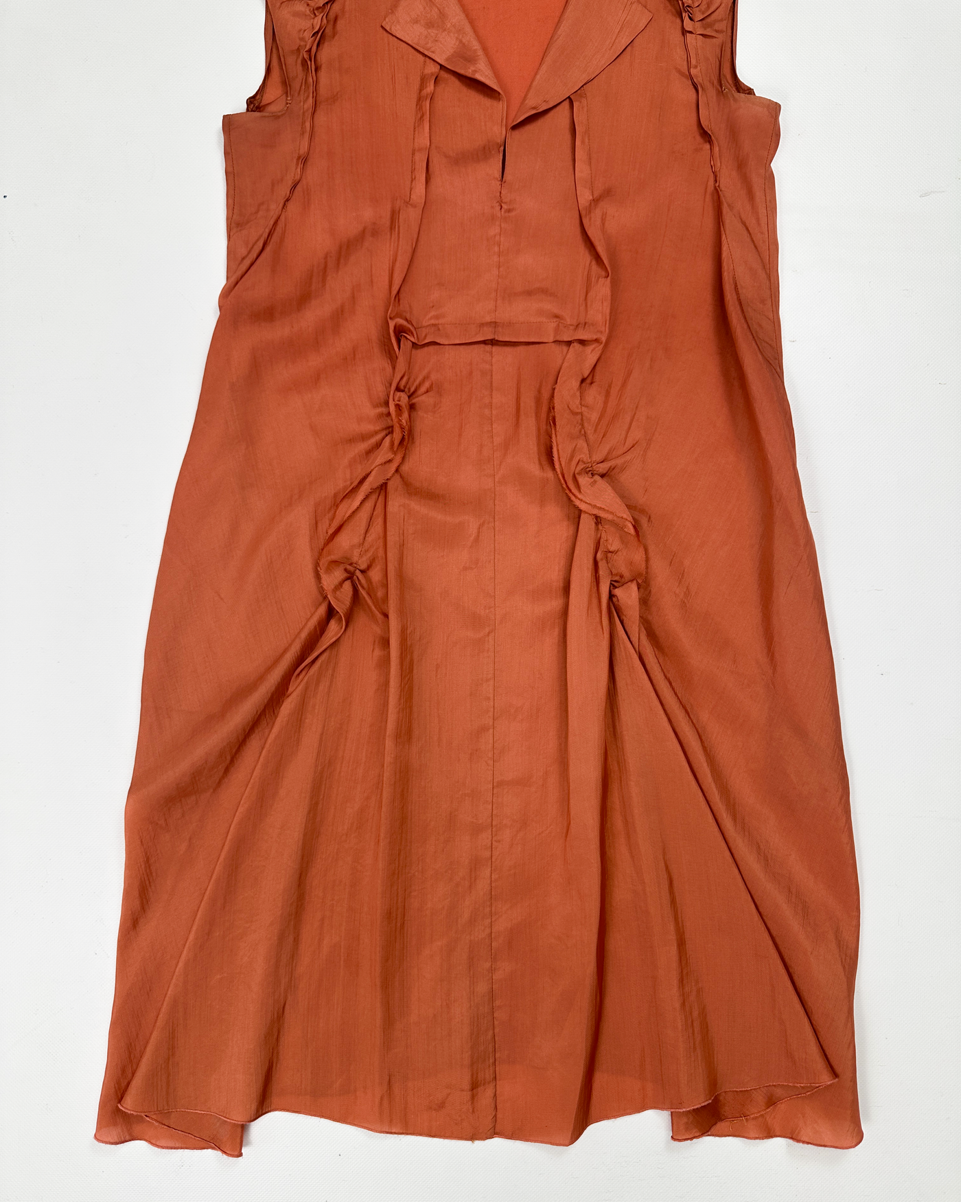Marni Orange Light Silk Dress 2000's