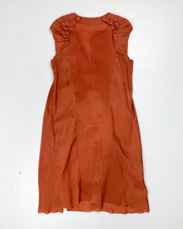 Marni Orange Light Silk Dress 2000's