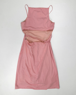 Versace Light Pink Open Back Strappy Dress 2000's