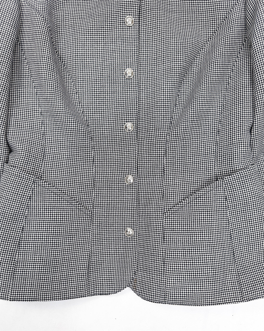 Thierry Mugler Patterned Grey Blazer 1990's