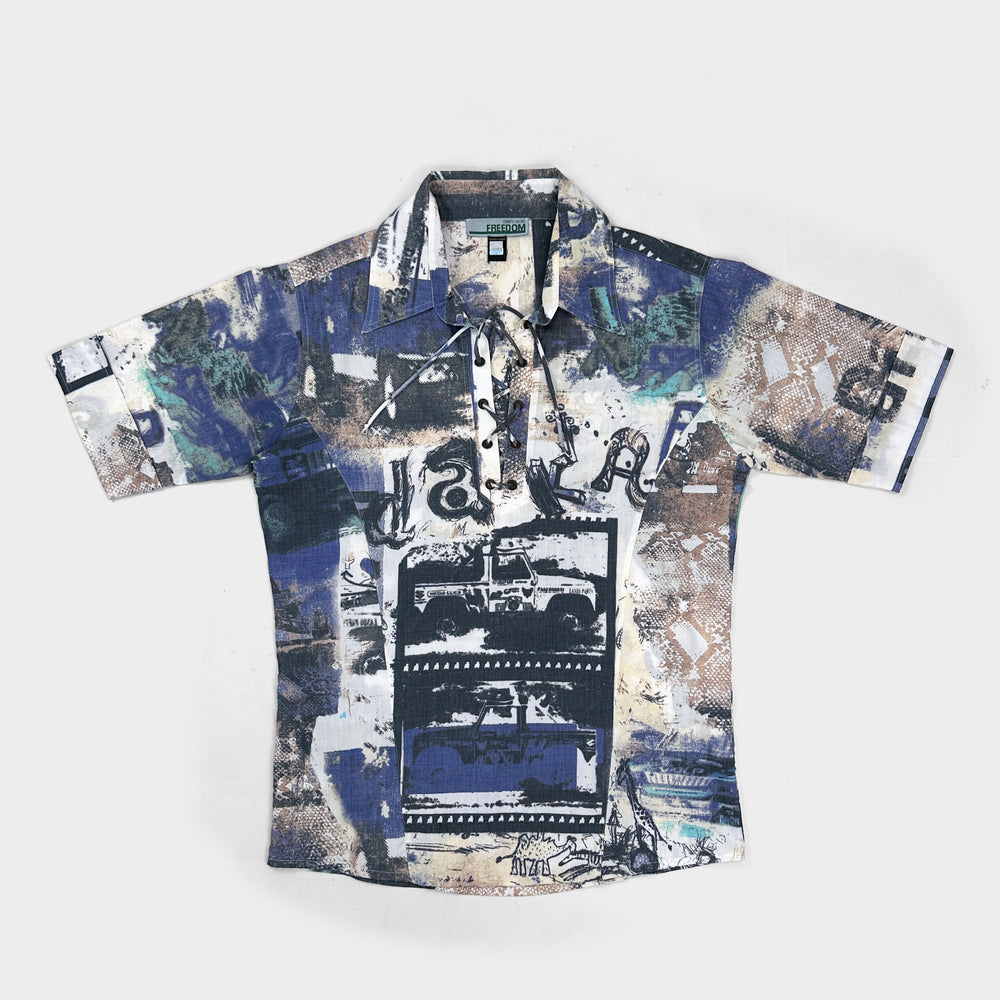 Roberto Cavalli Freedom Dakar Shirt 2000's