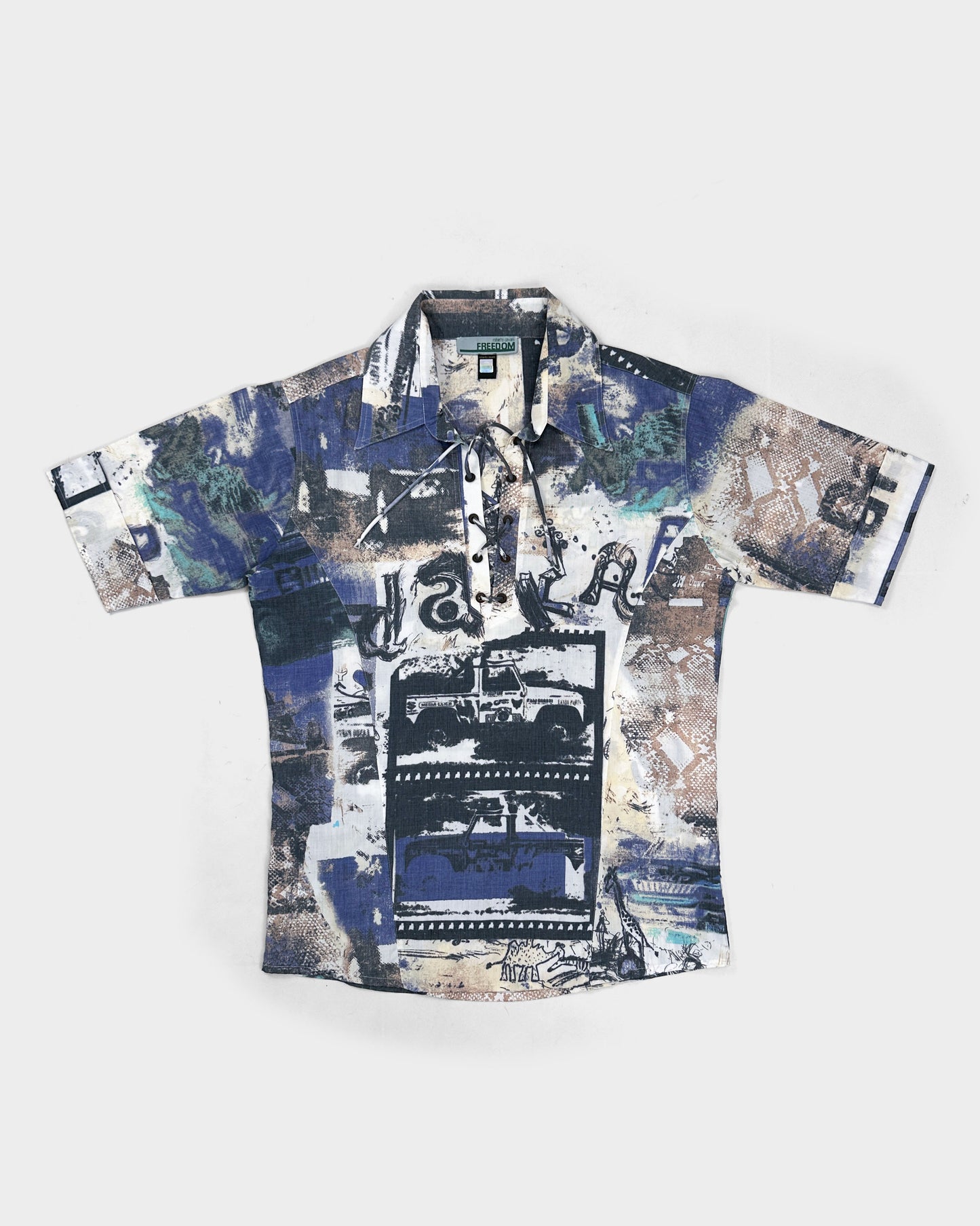 Roberto Cavalli Freedom Dakar Shirt 2000's