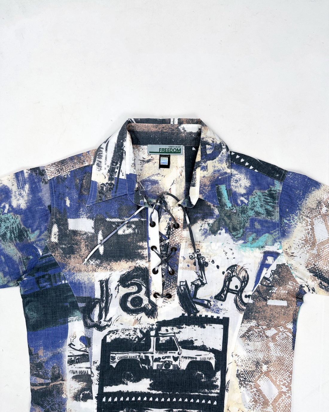 Roberto Cavalli Freedom Dakar Shirt 2000's