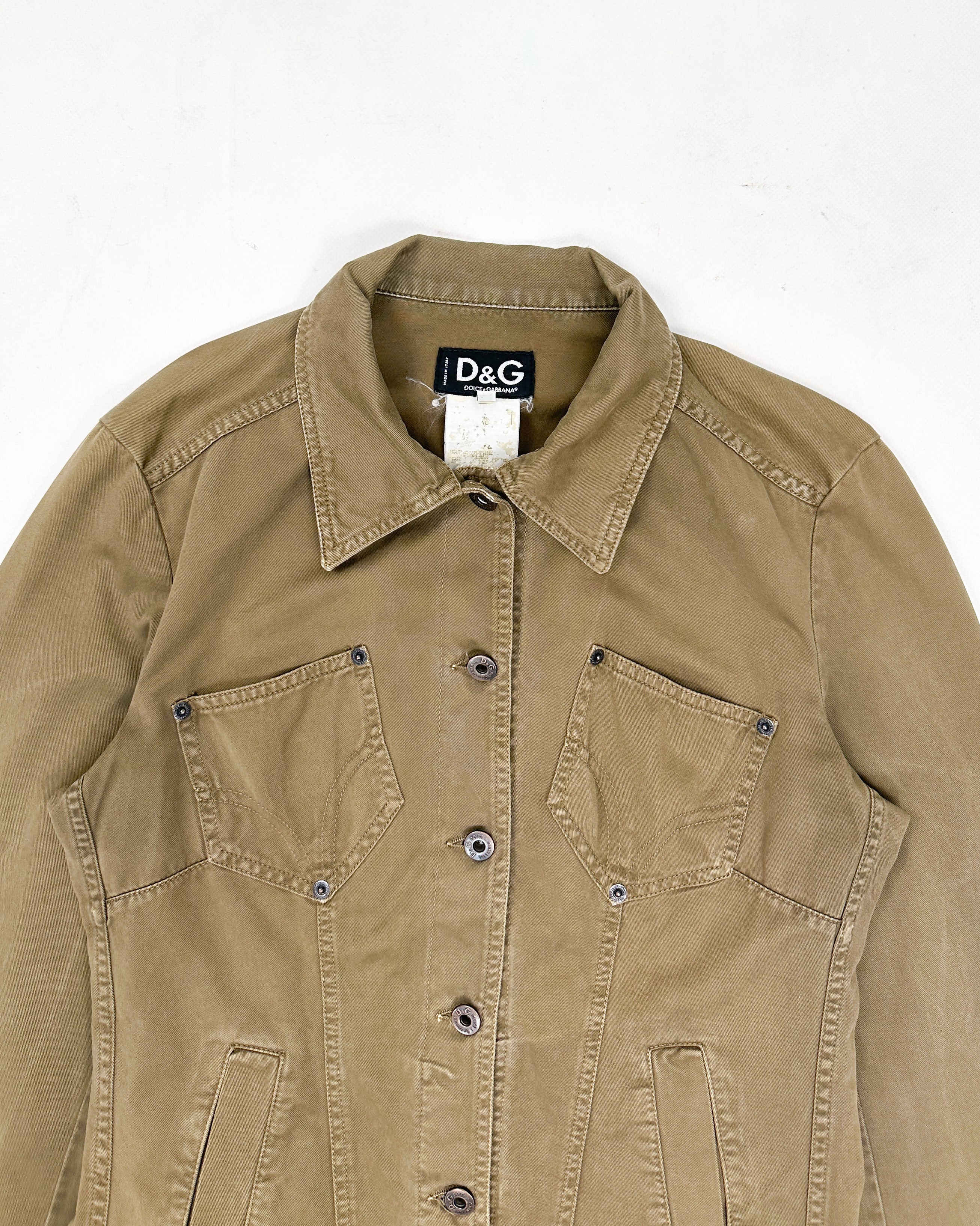 VILA ROUGE HIGH NECK - Denim jacket - malt ball/light brown - Zalando.de