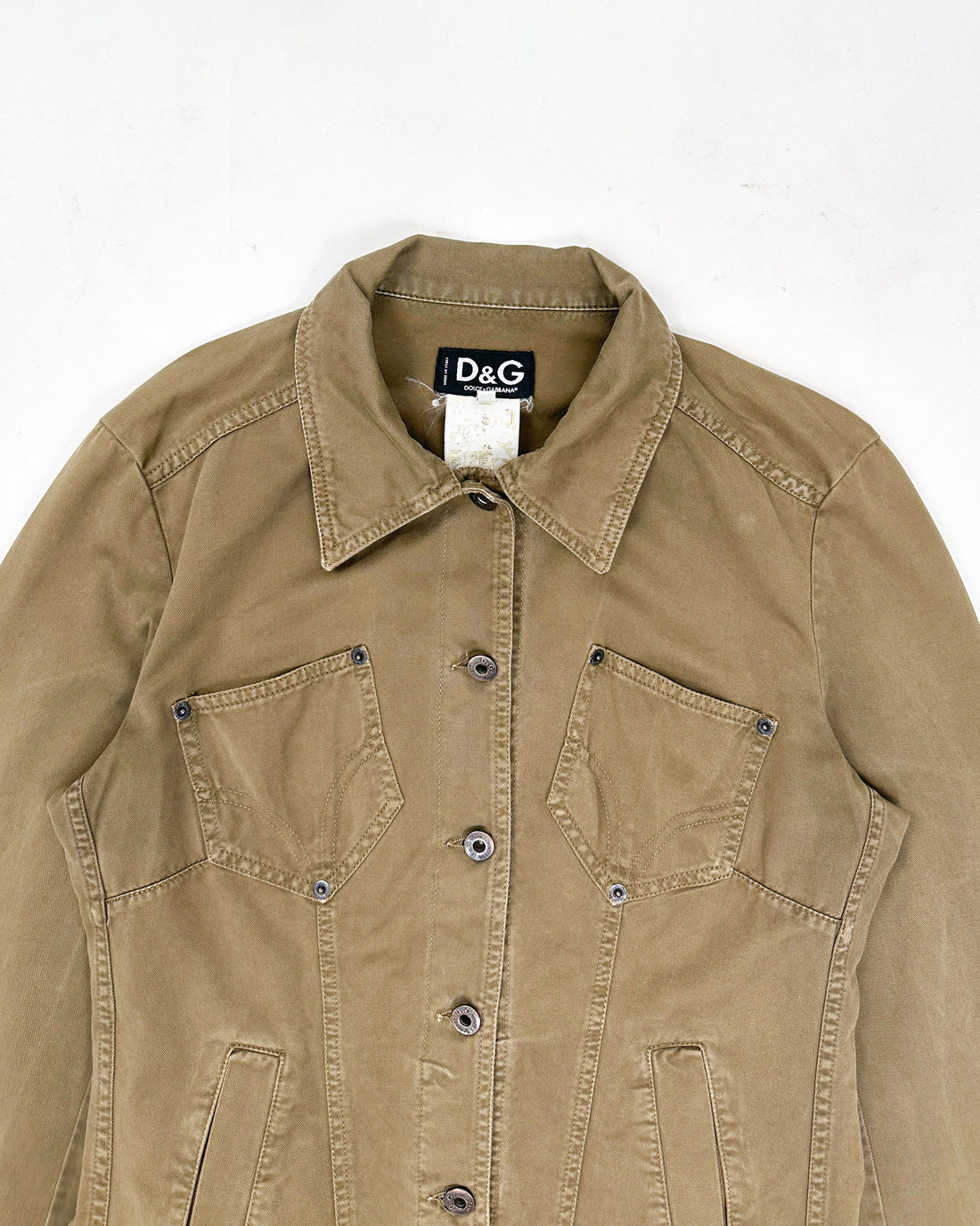 Dolce & Gabbana Light Brown Denim Trucker Jacket 2000's