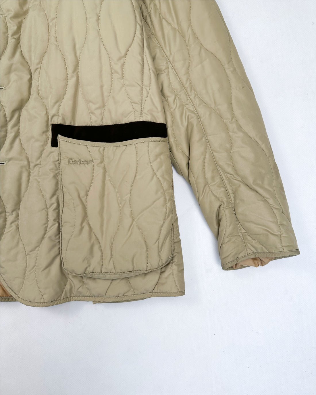 Barbour x Tokito Quilted Beige Buttoned Jacket 2019