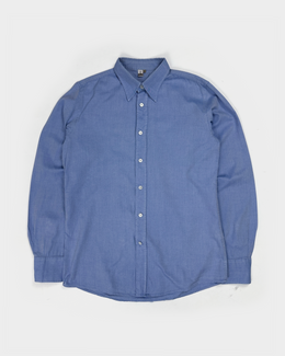 Bottega Veneta Classic Blue Cotton Shirt 1990's