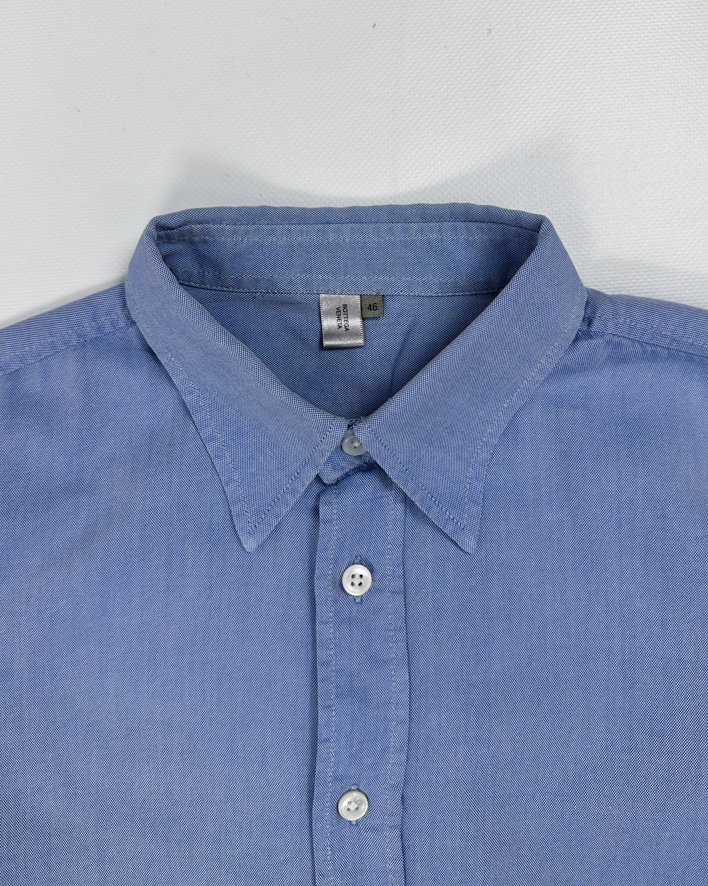 Bottega Veneta Classic Blue Cotton Shirt 1990's