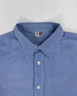 Bottega Veneta Classic Blue Cotton Shirt 1990's