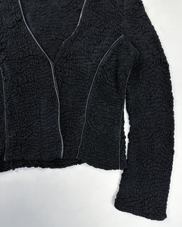 Class By Roberto Cavalli Textured Black Cardigan 1990's