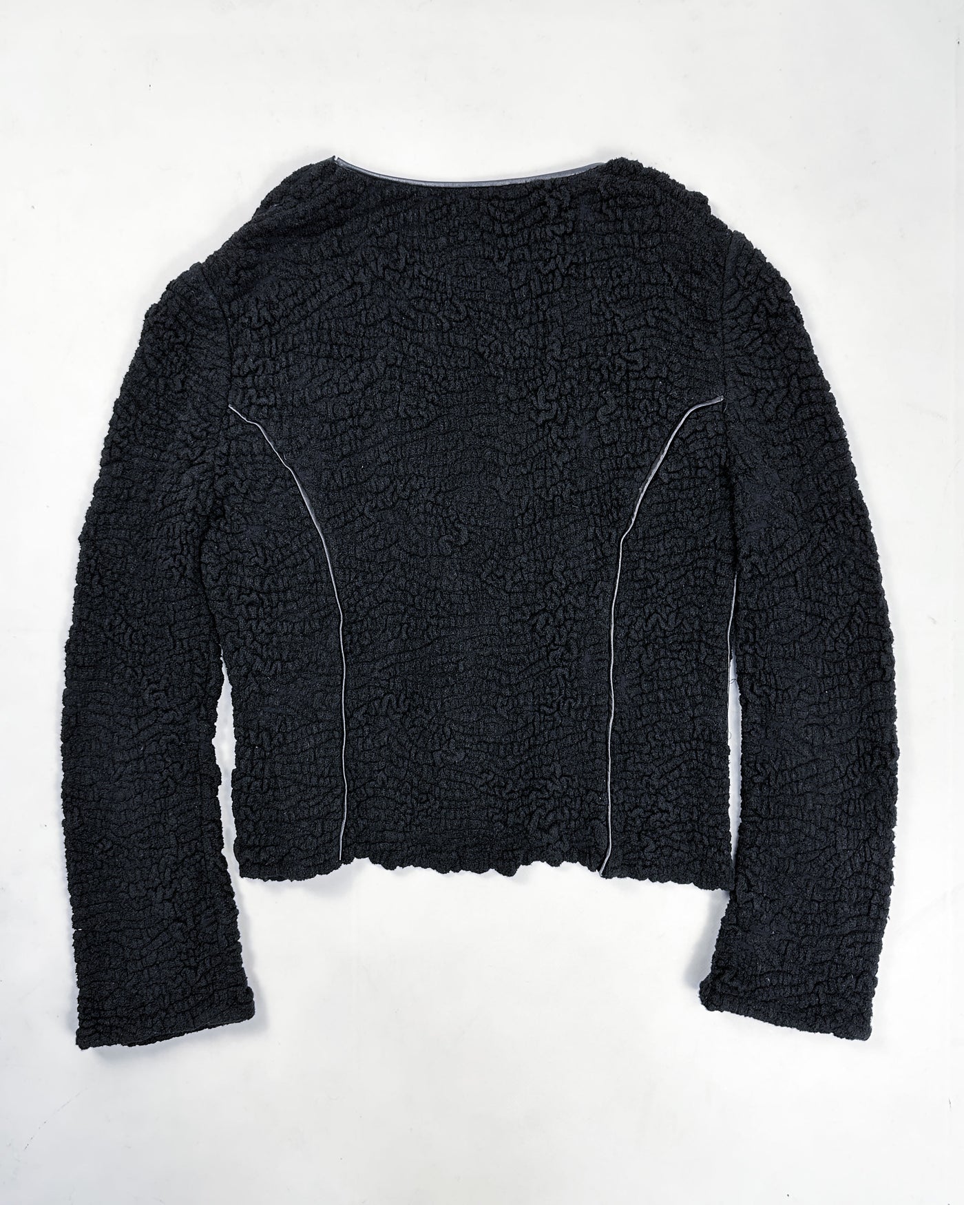 Class By Roberto Cavalli Textured Black Cardigan 1990's