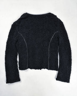 Class By Roberto Cavalli Textured Black Cardigan 1990's