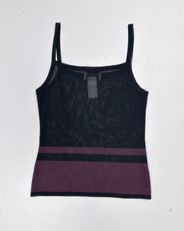 Paco Rabanne 2-Tone Mesh Cardigan + Top Set 2000's