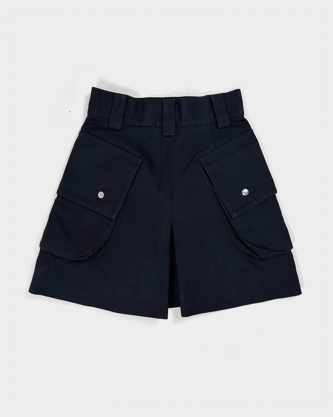 Sacai Navy Blue 2-Layer Shorts S/S 2018