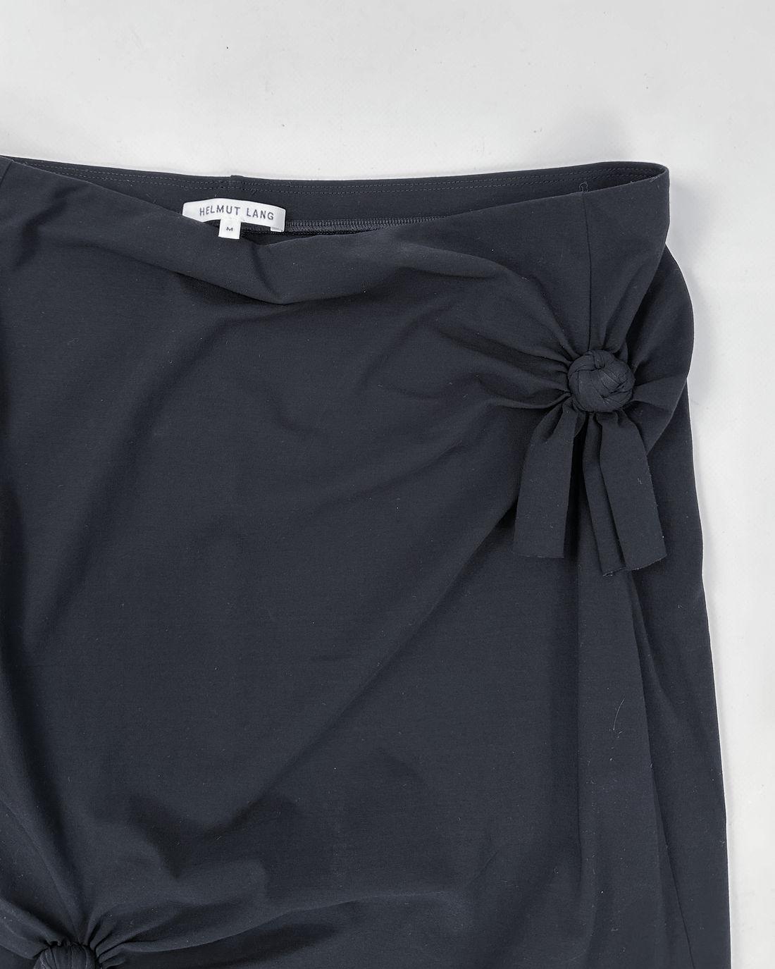 Helmut Lang 3-Ties Cotton Pencil Skirt 2000's