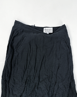 Nathalie Garçon Black Textured Skirt 2000's
