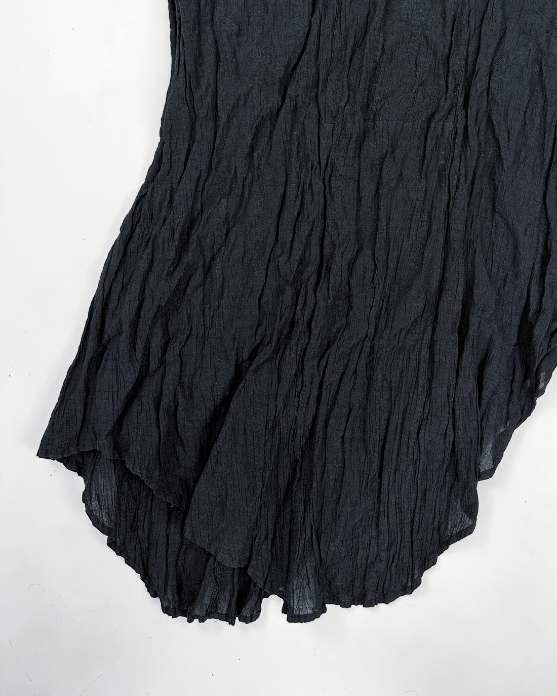 Nathalie Garçon Black Textured Skirt 2000's