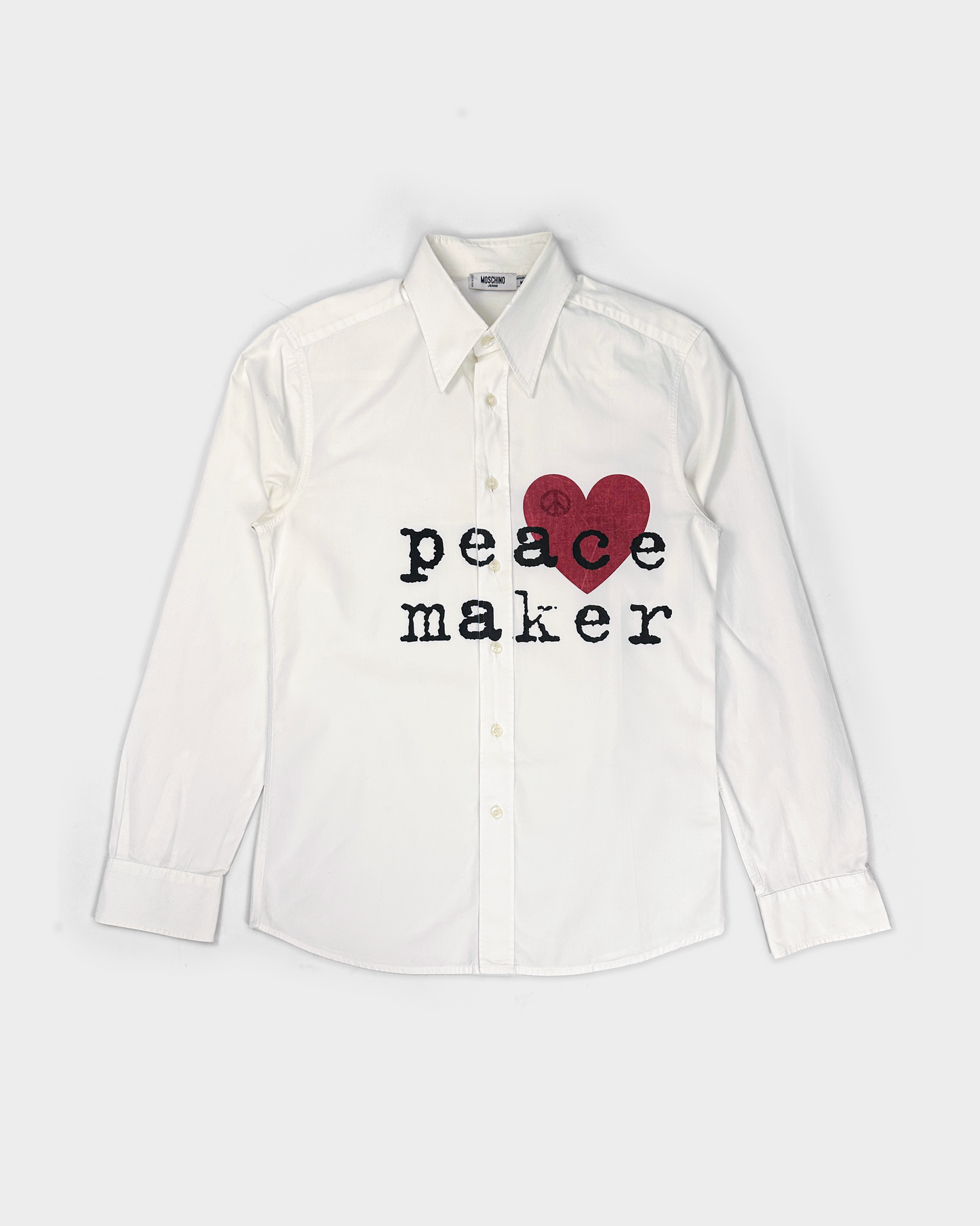 Moschino "Peace Maker" White Shirt 2000's