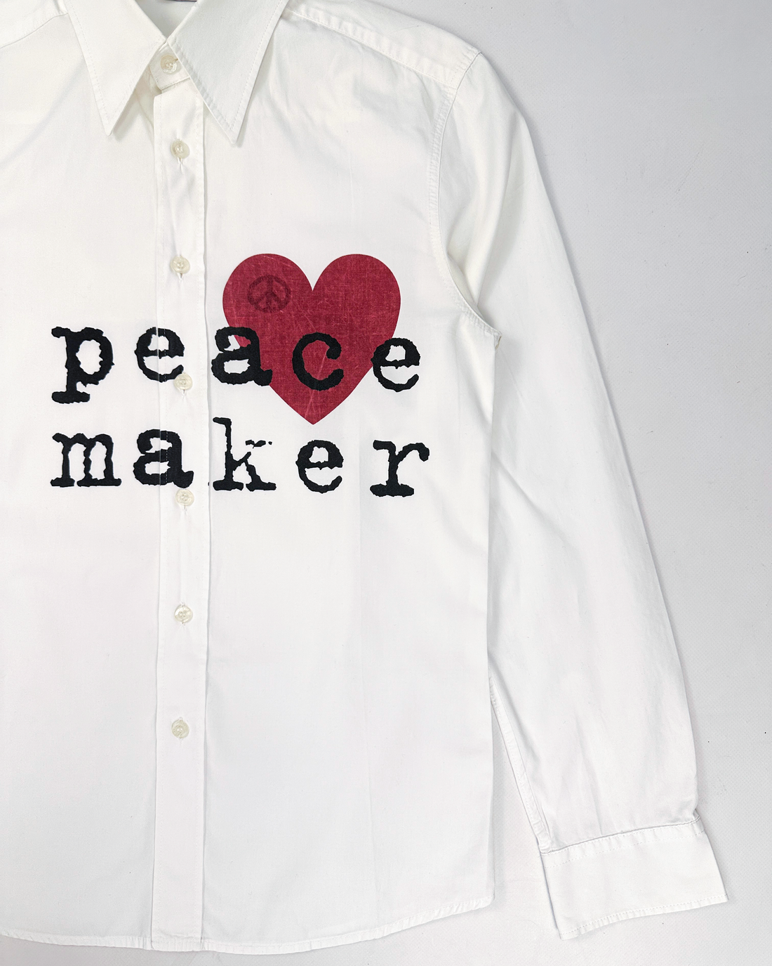 Moschino "Peace Maker" White Shirt 2000's