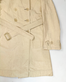 Jil Sander Beige Long Trench Coat 1990's