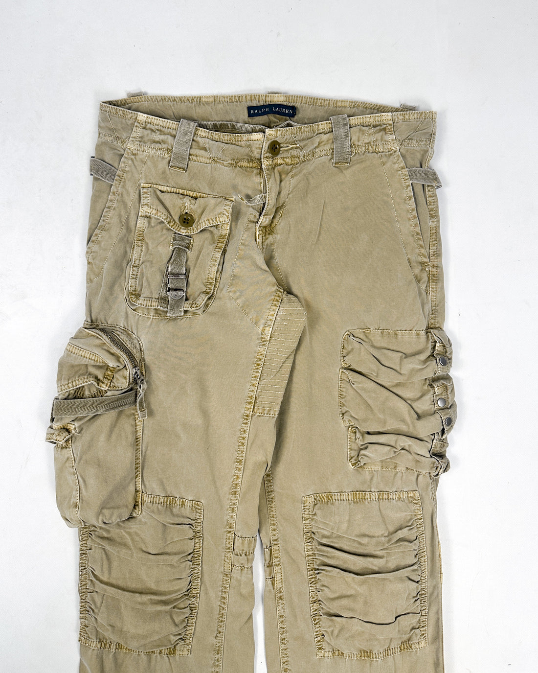 Ralph Lauren 3D Cargo Beige Pants 1990's
