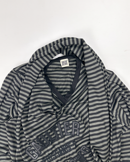 Jean Paul Gaultier 2 Built-in Scarf Stripes Top 2000's
