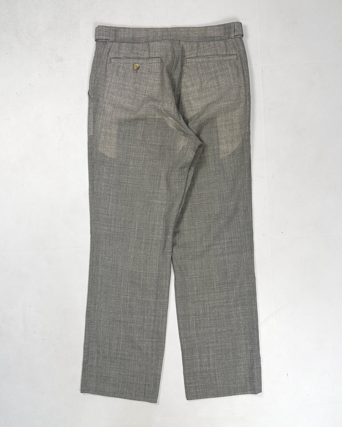 Comme Des Garçons Thin Wool Grey Straight Pants SS 2003