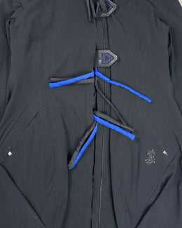 Marithé Francois Gribaud Active Black Windbreaker 2000's