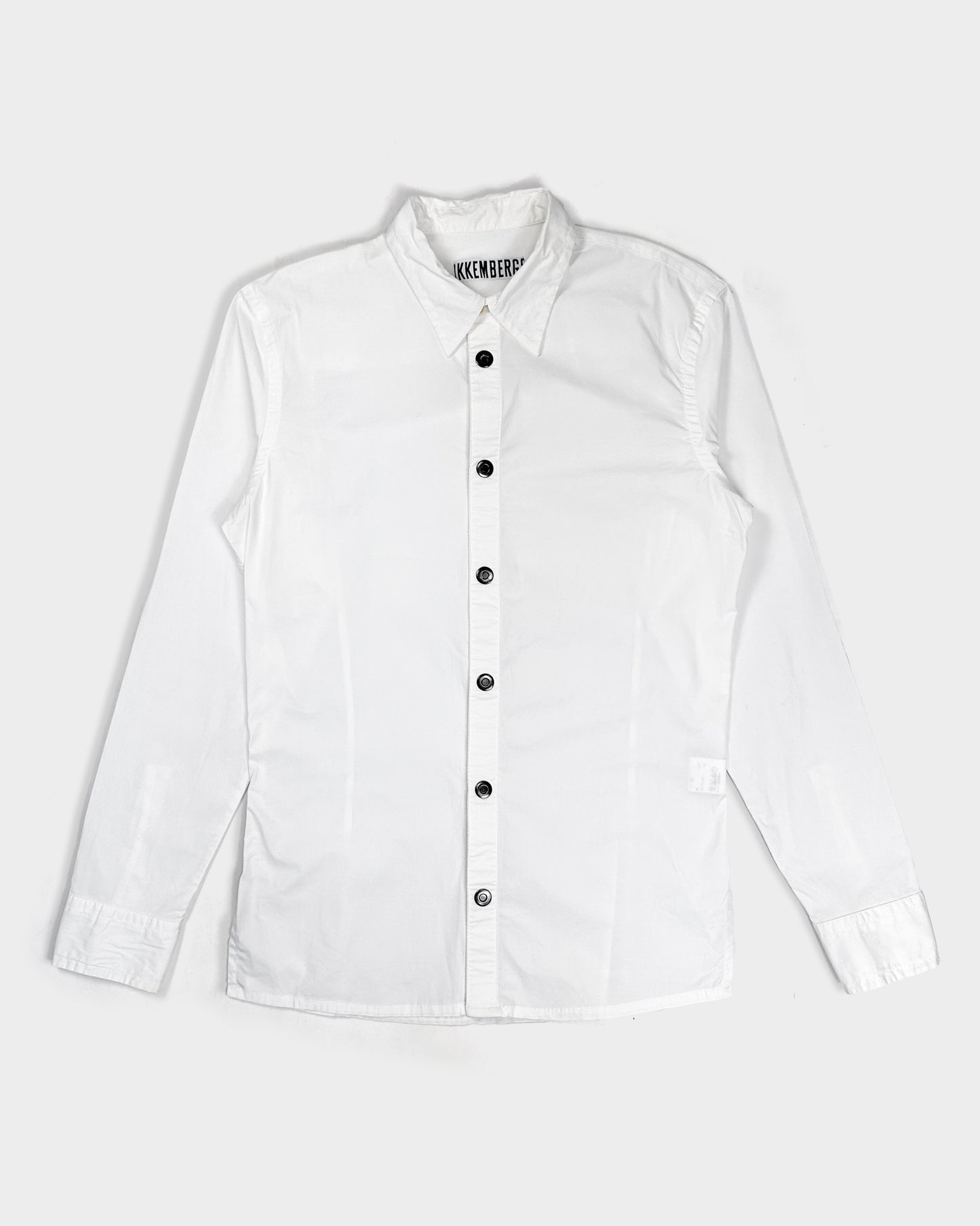 Dirk Bikkembergs Heavy Buttons White Shirt 2000's