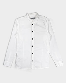 Dirk Bikkembergs Heavy Buttons White Shirt 2000's