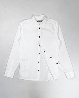 Dirk Bikkembergs Heavy Buttons White Shirt 2000's