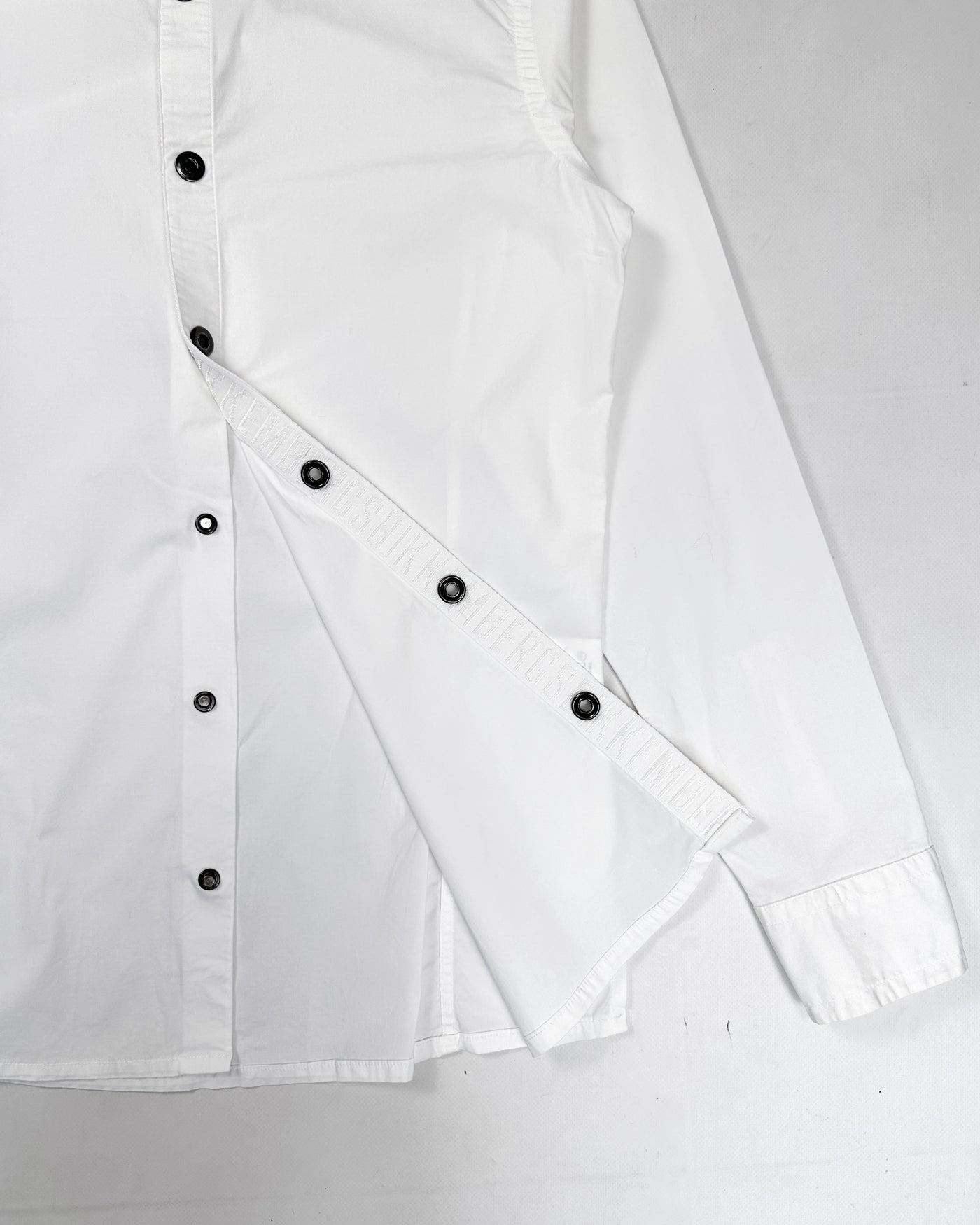 Dirk Bikkembergs Heavy Buttons White Shirt 2000's
