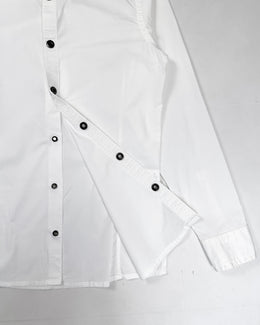 Dirk Bikkembergs Heavy Buttons White Shirt 2000's