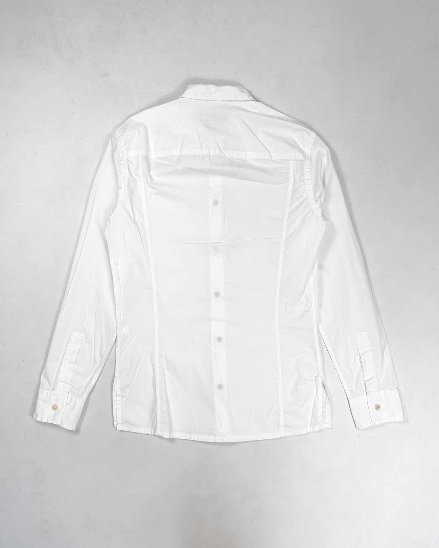 Dirk Bikkembergs Heavy Buttons White Shirt 2000's