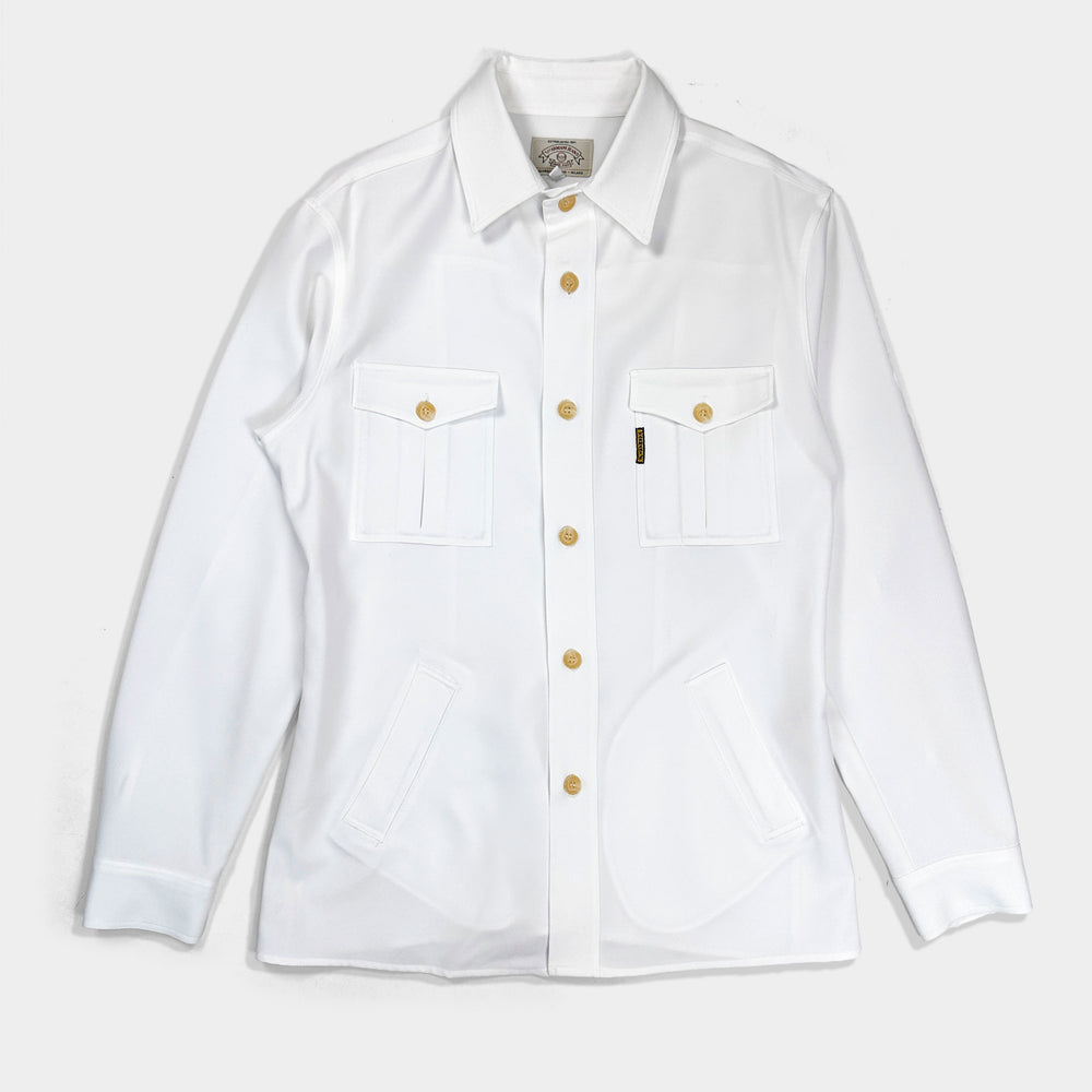 Armani White Utility Heavyweight Shirt 1990's