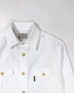 Armani White Utility Heavyweight Shirt 1990's