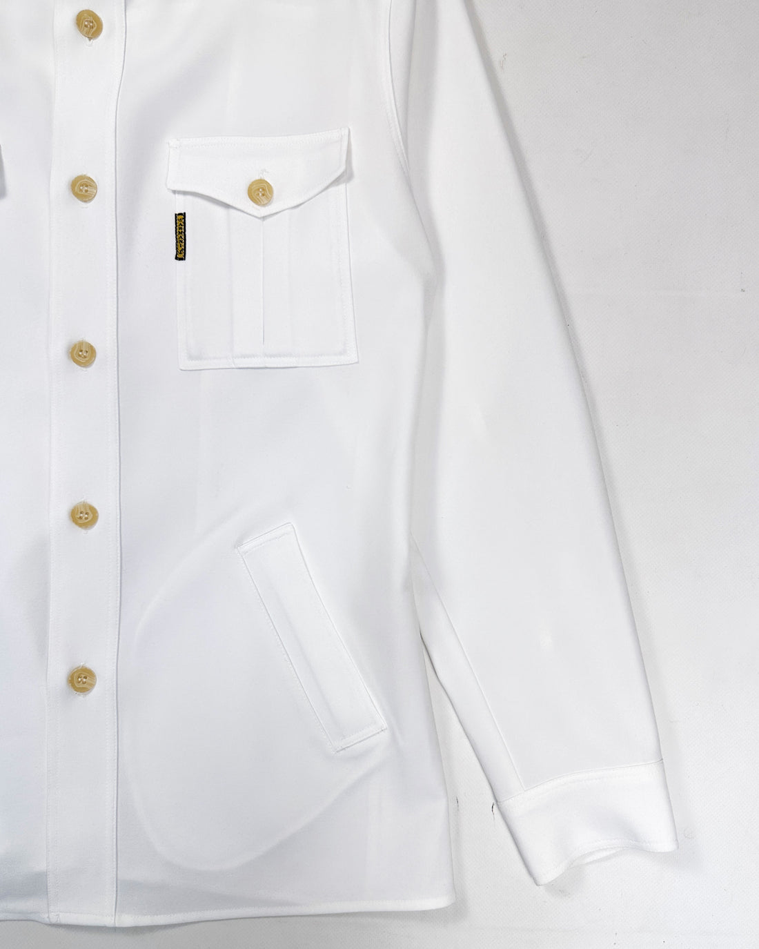 Armani White Utility Heavyweight Shirt 1990's