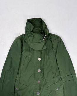 Marithé Francois Girbaud Green Windbreaker Coat SAMPLE 1990's