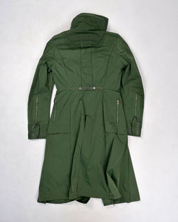 Marithé Francois Girbaud Green Windbreaker Coat SAMPLE 1990's
