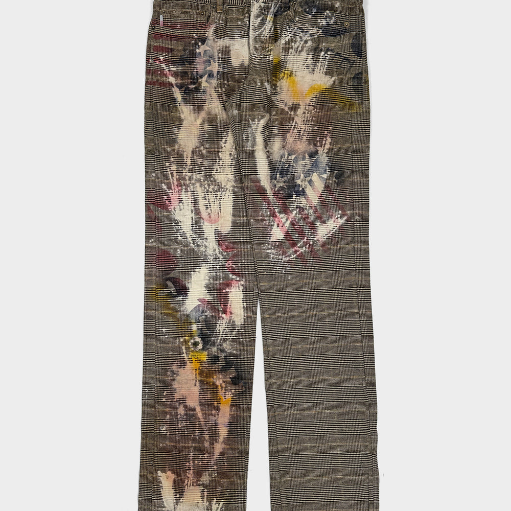 Iceberg Jeans Splashed Patterned Pants 2000's