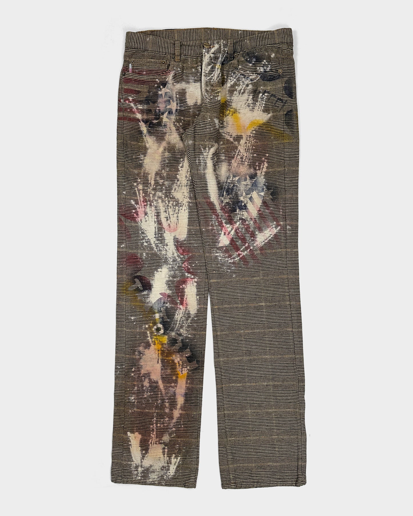 Iceberg Jeans Splashed Patterned Pants 2000's